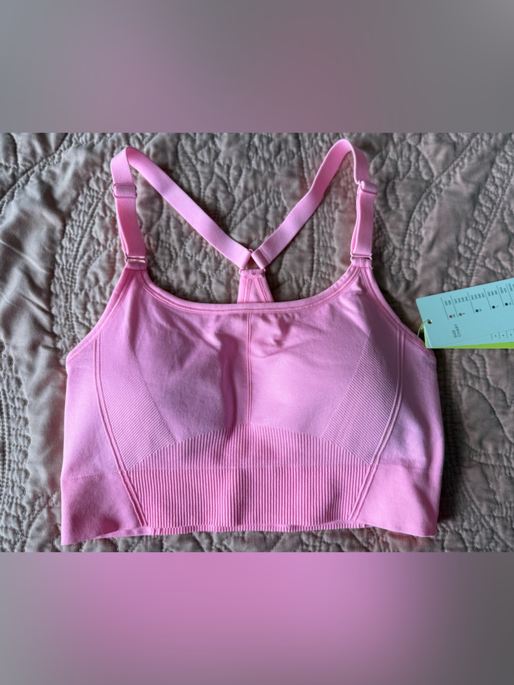 all in motion Light Pink Seamless Racerback Sports Bralette